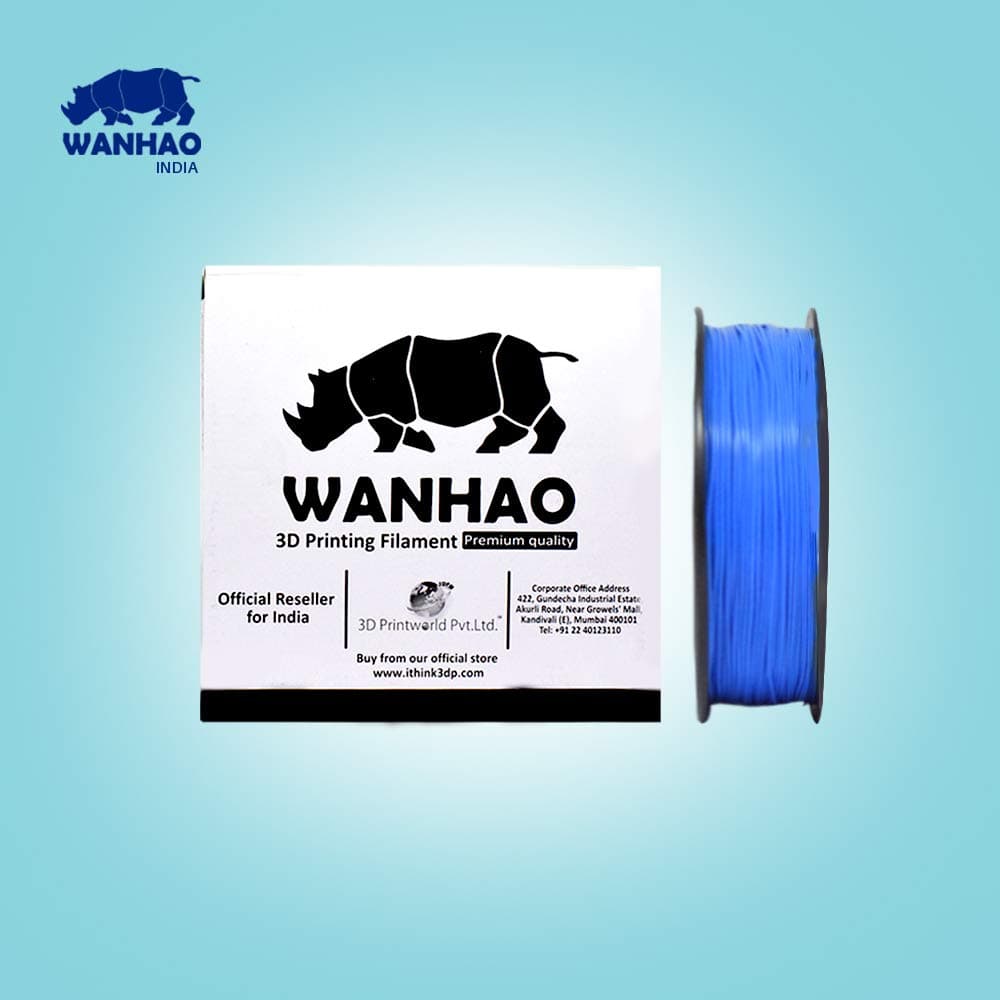 Wanhao 1.75mm PLA 3D Printer Filament - by 3D Print World (Blue)