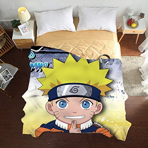 LHKAVE 3 Piece Bedding Set Naruto Pattern Duvet Cover Set,Lightweight Microfiber,1 Duvet Cover and 2 Pillowcases,A,Twin