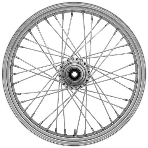 Ride Wright Wheels Inc Omega 40 Spoke 18x3.5 Front Wheel (Dual Disc), Position: Front, Rim Size: 18 04834-845-OM-ABS-T