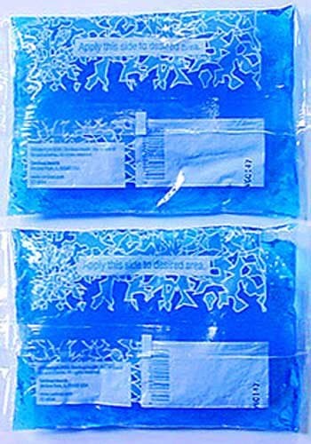 Hot or Cold Gel Packs (set of 2), use with Face Caddy or alone for TMJ, Migraines, Oral Surgery, Wisdom Teeth, Jaw Pain, Heat Packs, Cold Packs
