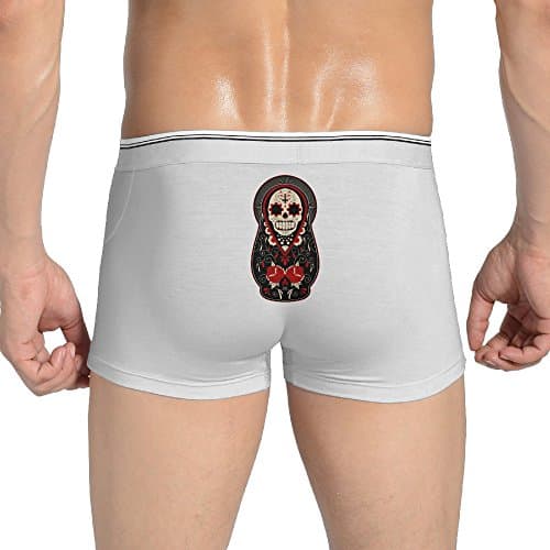 POPYol Men's Skull Russian Doll Boxer Briefs