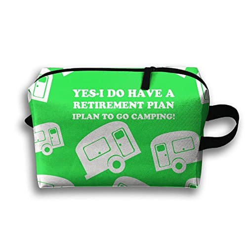 YES I DO HAVE A RETIREMENT PIAN IPLAN TO GO CAMING! Funny Travel Storage Handbag