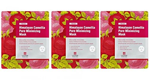 Leaders Cosmetics Insolution 7 Wonders Himalayan Camellia Pore Minimizing Mask (Pack of 3) with Sugar Maple Extract, Witch Hazel Water, Licorice Root Extract and Biotin, 1 ct.