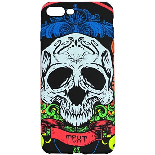 iPhone 7 Plus Phone Case Luminous Fluorescent Phone Cover Soft TPU Protection Shell Case Scratch-Resistant Creative Skull Outlook (Skull Queen)