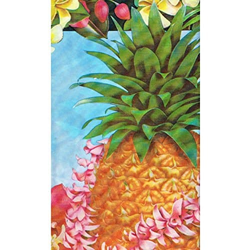 Hawaiian Luau 'Pineapple Luau' Plastic Table Cover (1ct)