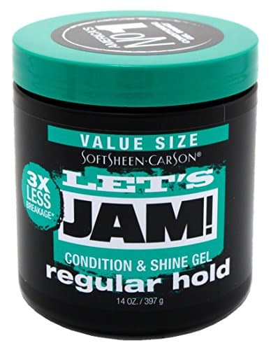 Lets Jam Condition & Shine Gel Regular Hold 14 Ounce Jar (414ml) (3 Pack)