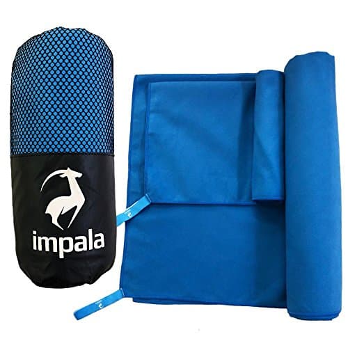 2 Pack Microfiber Super Absorbent Sports Towels Prime+ Gift Flowered Soap - Fast Drying Towel - Large Beach Towel - Travel Beach Towel - Great for Camping, Gym Swimming Pool Yoga Pilates