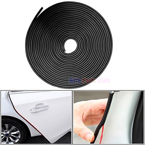 Door Edge Guard Trim/Protected Lining /Molding Durable Fits Most Cars Virtually Invisible Easy D.I.Y. Installation Internal Double Sided Tape No Tools Needed Protected Lining 16Ft Black