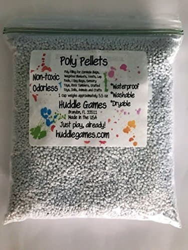 16 lbs Plastic Poly Resin Pellets for Cornhole Bags, Weighted Blankets, Vests and Lap Pads, I Spy Bags, Sensory Toys, Stuffed Dolls, Animals and Crafts