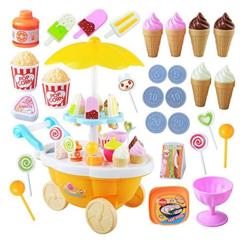 Ice Cream Candy Car Trolley Toy Yellow