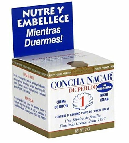 Concha Nacar Original Night Cream #1 2 OZ (Pack of 4) + (Vitaminder Power Shaker Bottle, 20 oz Bottle)