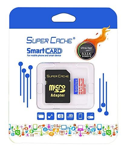 ESoulTech ES-64G-Adapter SuperCache Turbo Performance 64G High Speed Micro SDXC by ESoulTech Class 10 UHS-I up to 80MB/Second Transfer Speeds Cell Phone Tablet TF/Flash Memory Card with SD Adapter