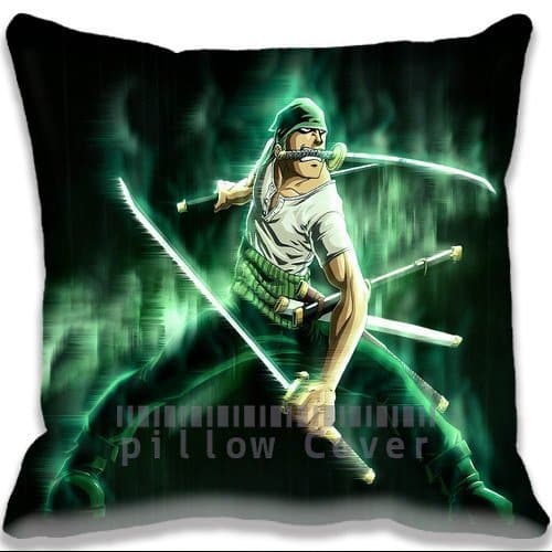 High Resolution Zoro Home Decorative Cotton and Polyester Throw Pillow Case Cushion Cover 18x18Inch