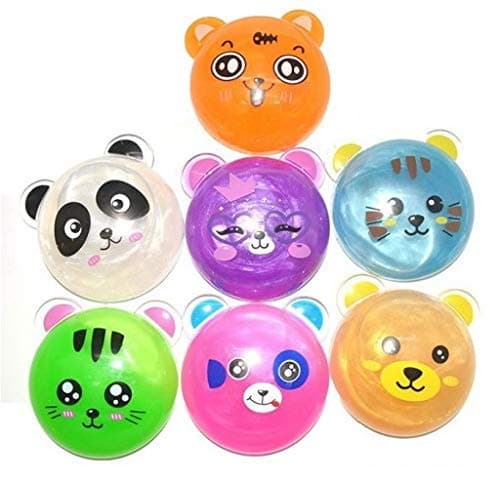 Getsy Soft Rubber Slime (Panda Medium- Pack of 3)
