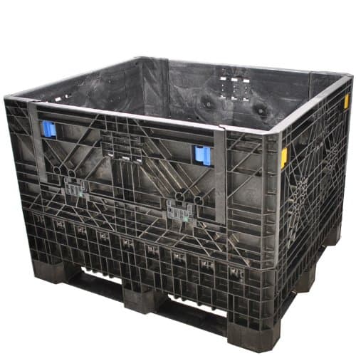 DuraGreen 40" x 48" x 34" Medium-Duty Collapsible Bulk Container (2 Doors)