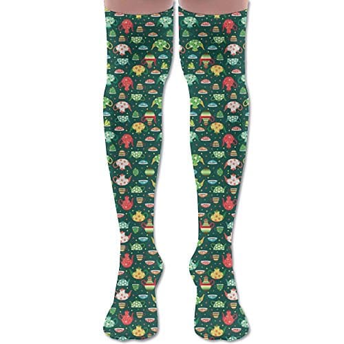 Tea Time Wanderlust Air Travel Compression Socks For Men & Women. Guaranteed To Prevent Swelling, Pain, Edema.