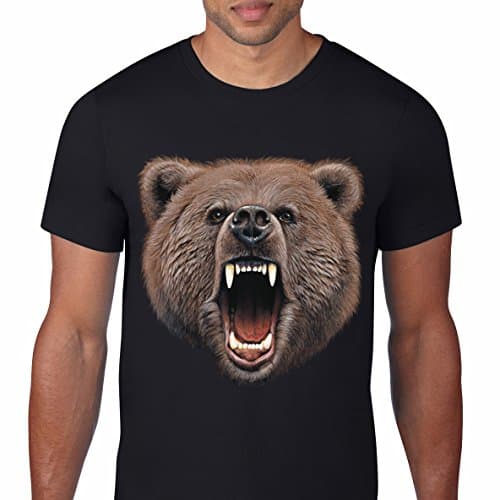 zaggyz Custom Personalized Bear Bite Black T-Shirt