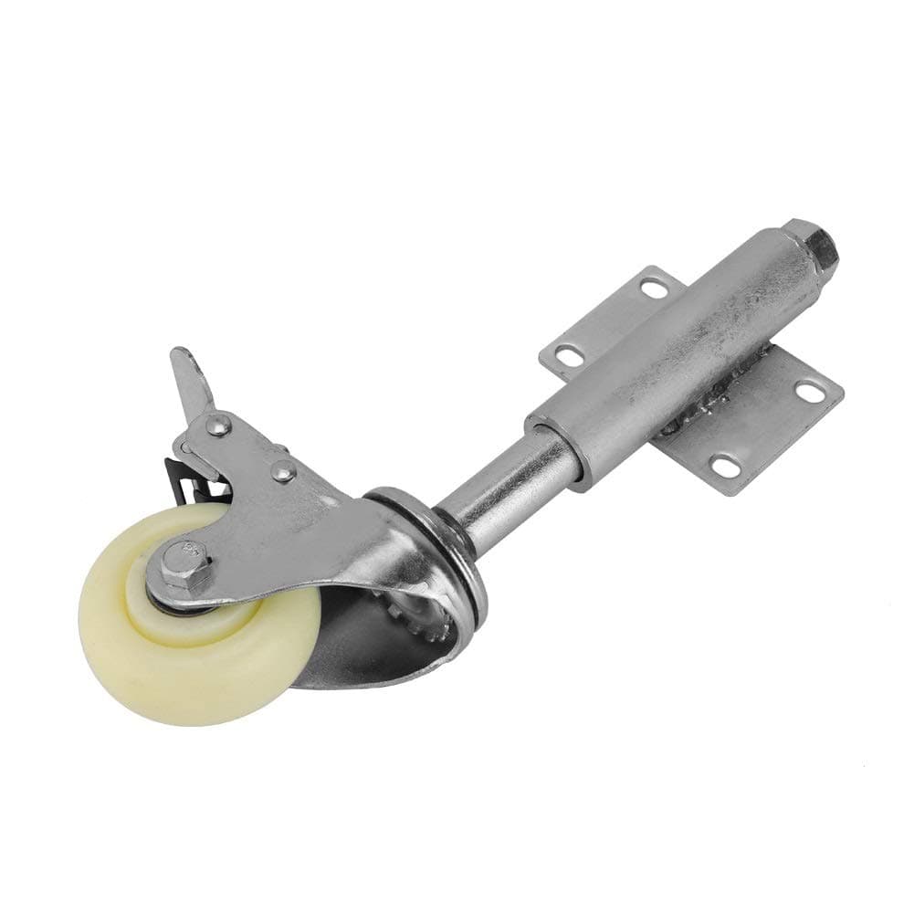 Spring Loaded Wheel - 3" Nylon Gate Wheel Spring Loaded Swivel Caster Heavy Duty Gate Caster 220lbs Load Capacity with Brake