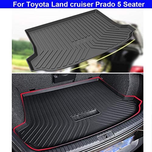 1pcs Car Boot Mat Car Cargo Mat Auto Floor Mats Trunk Cargo LinerRear Cargo Tray Trunk Floor Mat Anti Skid Trunk Floor Mat For Toyota Land cruiser Prado 5 Seater 2013 2014 2015 2016 2017 2018 2019