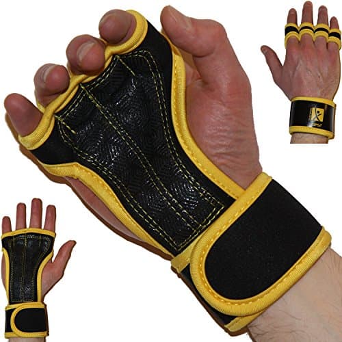 Premium Cross Training Gloves with Wrist Support ✮ Strong Grip ✮ Ventilated &amp; Anti-Sweat ✮ Padding to Avoid Calluses ✮ Fitness, Weightlifting, WOD, Crossfit, Gym Workout, Powerlifting ✮For Men &amp; Women