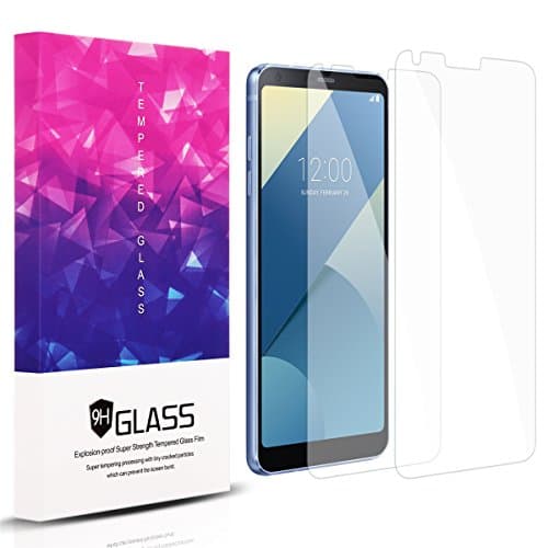 LG G6 Screen Protector Clear, [2 Packs + 1 Camera Lens Film] 2.5D Arc Edges 9H Hardness Tempered Glass Anti-Fingerprint, Anti-Oil Stain, Anti-Scratch Screen Protector Film for LG G6 - Clear