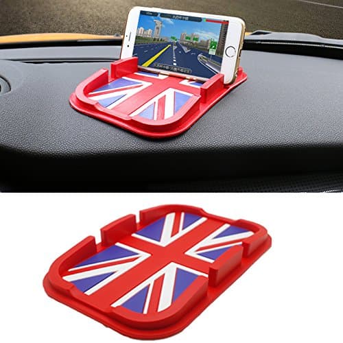 TTN Union Jack Mini Cooper Style Car Non-Slip Mat Cell Phone Anti-Slip Pad Car Dashboard Magic Sticky Mat