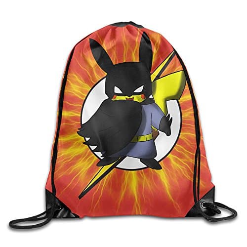 Momini Pokebatmon Gym Drawstring Backpack Sport Bag
