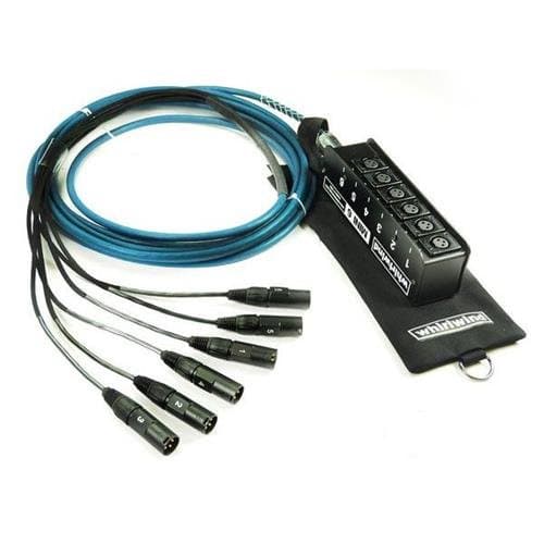 Whirlwind Audio Snake MINI 6 ELITE, low profile, 6 XLR inputs, no returns (15 Foot)