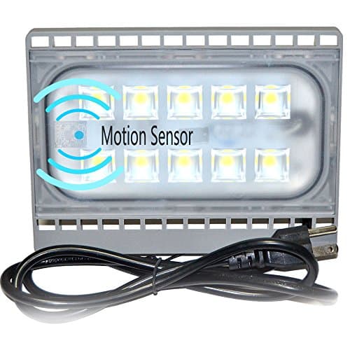 Super Bright LED Motion Sensor Light 30 Watts 3000LM Outdoor Flood Light,Built-in Motion Sensor AC110v 5500k IP65 with US 3-Plug