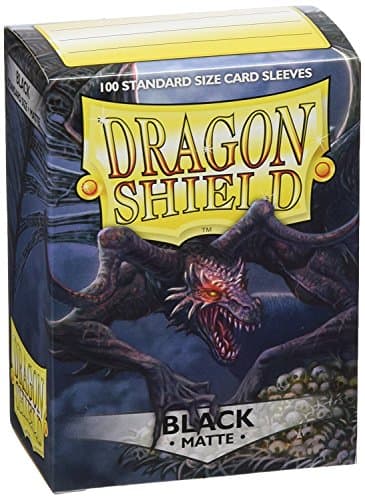 Dragon Shield Matte Black 100 Protective Sleeves (1 Pack) by Arcane Tinmen ApS