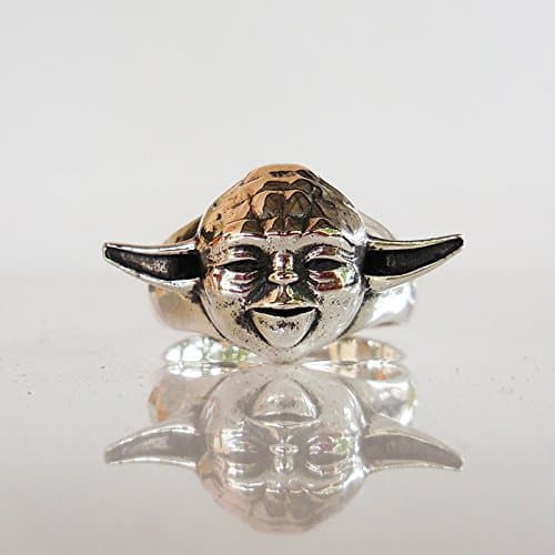 925 Sterling Silver YODA Star War ring, Jedi Ring, Master Jedi Ring All Size Style Heavy Biker Harley Rocker Men's Jewelry