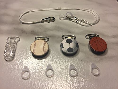 The Ultimate Set! Sports Clips for Hearing Aids or Cochlear Implants (White)