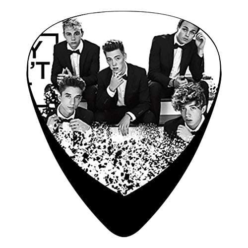 Pimalico Classic WHY DONT WE Design Picks (12 Pack, ) for Electric Guitar, Acoustic Guitar, Mandolin, and Bass / Black