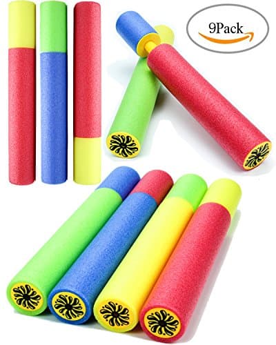 StoneSony 9 Pack Water Blaster Mini Foam Water Gun Light Weight Water Soaker Water Shooter Summer Pool Beach Water Toy