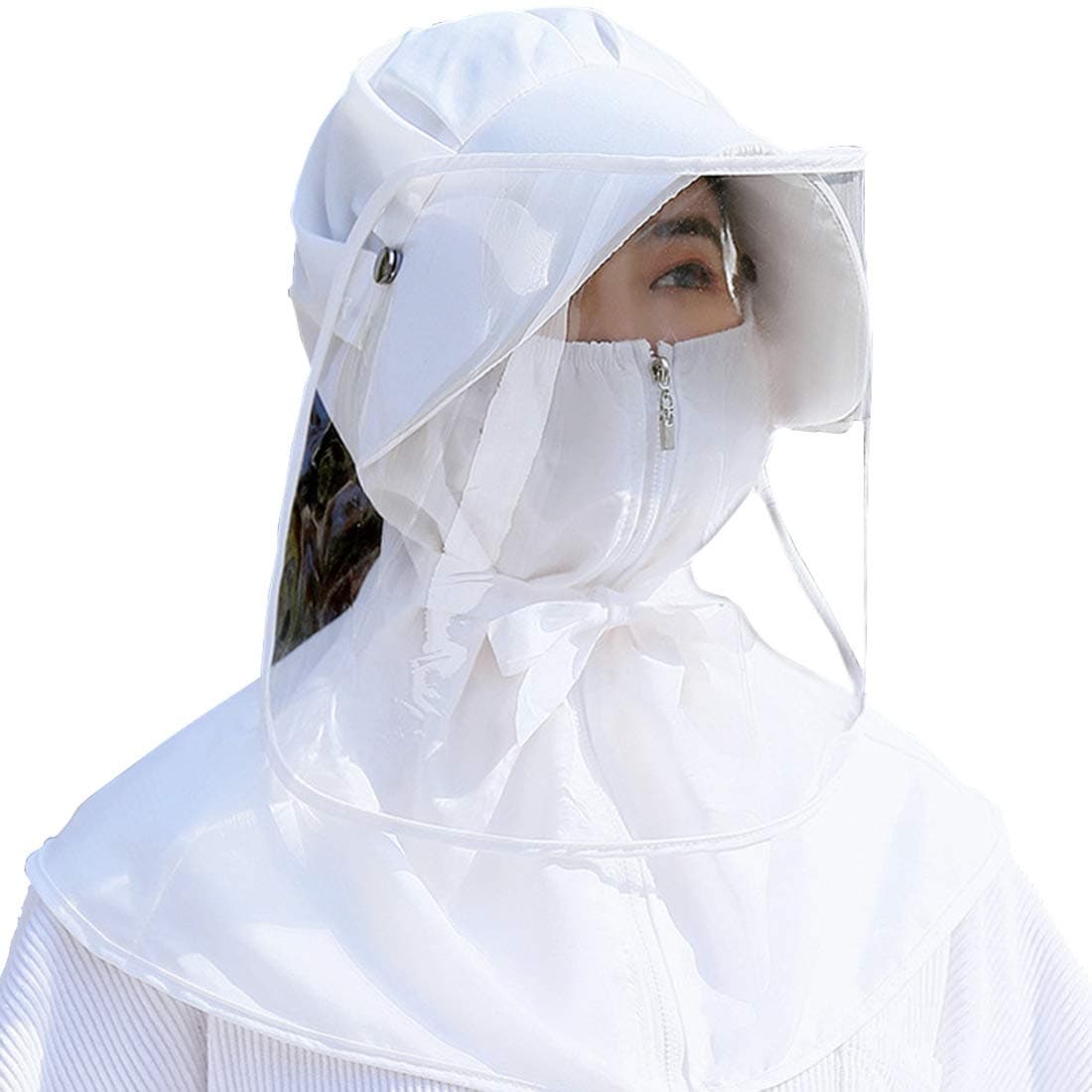 YUENA CARE Protective Shield Hat Full Head Safety Cap Anti-Spitting Shield Visor Cover for Adults and Kids