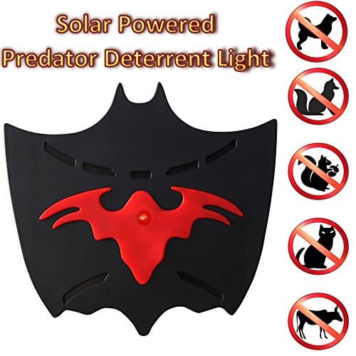 Outdoor Solar Powered Garden Light Deterrence Sensor Animal Repeller for Waterproof, Deterrent Light Nocturnal Animals