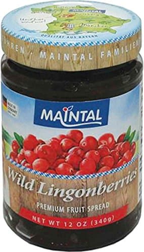 Maintal Wild Lingonberries Premium Fruit Spread, 12 Ounce