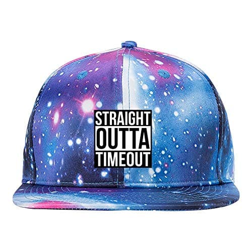 GCASST White Skull Baseball Cap, Adjustable Snapback Hat, Unisex Flat Brim Cap for Men Women Boys Girls