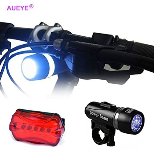 Aueye® Waterproof Bike Lights front and back bicycle led light set Head Light Safety Rear Flashlight Handlebar Mount Torch Tail Light Lamp road moutain bike accessories for jogging climbing wheelchair