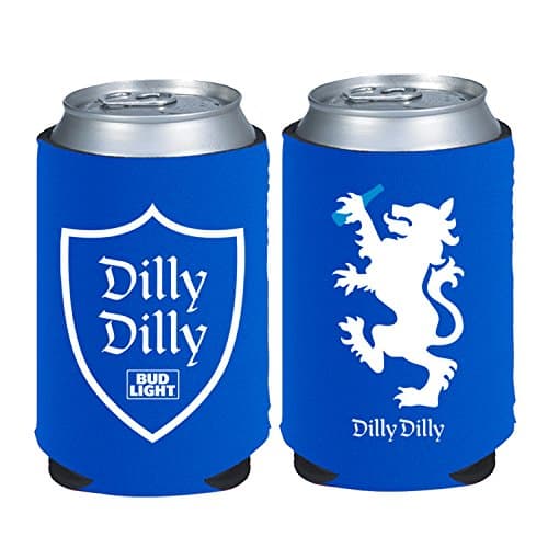 Dilly Dilly Bud Light Beer Can Neoprene Kaddy Koozie Cooler Sleeve 2 Pack