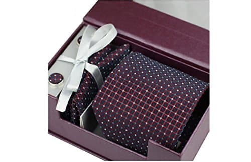 Polyester twill men's wedding business tie striped tie(gift boxes)
