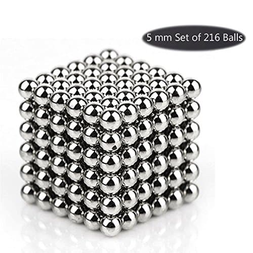 Puna Magnetic Ball Sculpture Desk Toy for Intelligence Development and Stress Relief (5 mm Set of 216 Balls)