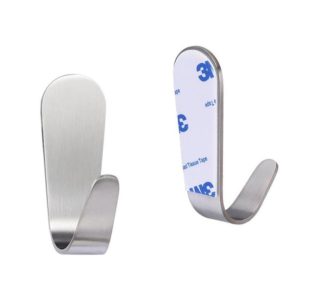 6 Self Adhesive 3kg Towel Hook Towel Robe Hook Over The Door Hook Coat Hooks Wall Mount Towel Holder Tea Towel Hook Holder Without Drilling Adhesive Bathroom Hook