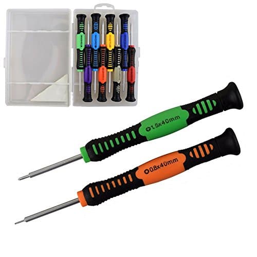 Complete 8 in 1 Magnetic Screwdriver Set with 5 Point Pentalobe 0.8 Flat Phillips PH00 PH000 Torx T3 T4 T5 T6 for iPhone Samsung Macbook Laptop PC Disassemble Repair Tools Kit