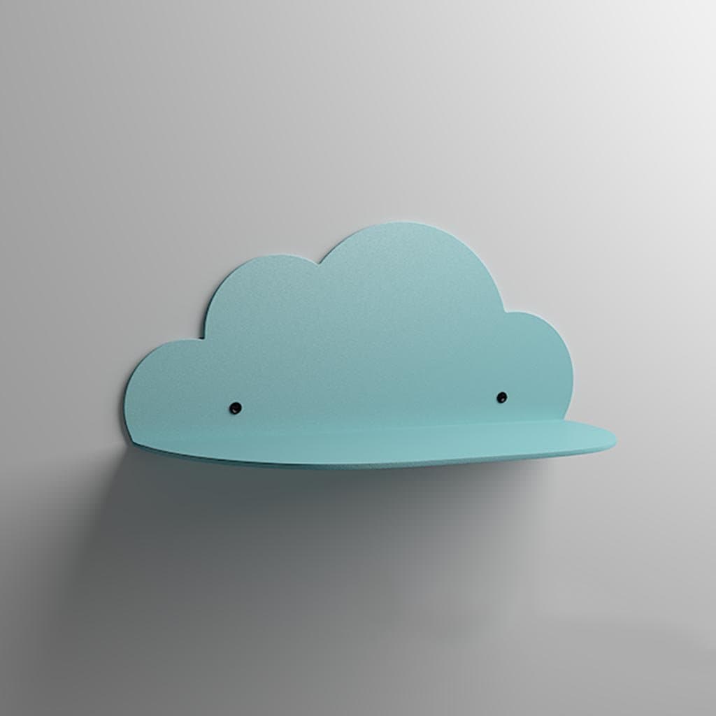 GJbgj Wall Decoration Shelves Wall Shelf Irons Creative Cloud Wall Decorative Wallpapers TV Wall Background Wall Shelves Shelf Wall Mount Shelf (Color : B, Size : 42CM)