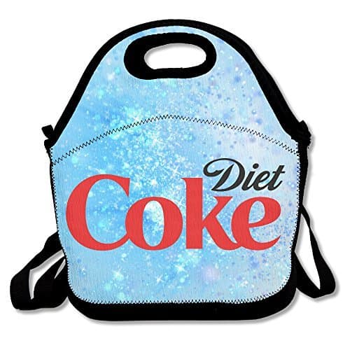 Multifunctional Lunch Bag, Cute Diet Coke Lunch Tote Bag/ Backpack With Zipper Closure For Kids &amp; Adults
