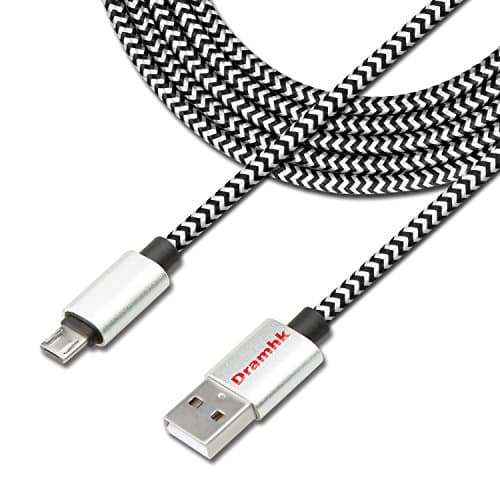 Micro USB Cables Dramhk Nylon Braided Samsung USB Cable/Charging Cords for Android Devices,Samsung,HTC,Motorola, Blackberry Smartphones,Tablets and More - 3.3ft/1 Pack