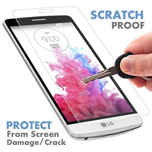 ⚡[ PREMIUM QUALITY ] LG G3 Tempered Glass Screen Protector - Shield, Guard &amp; Protect Phone From Crash &amp; Scratch - Anti Fingerprint, Smudge &amp; Shatter Proof - Best Lcd Display Protection Cover for Lg3