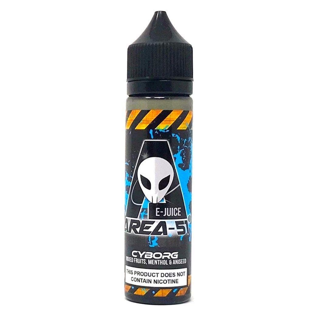 AREA 51 E Juice Black Hole Event Horizon E Liquid Vape Juice 50/50 PG/VG 0mg TPD (Cyborg, 5 x 10ml /0mg)