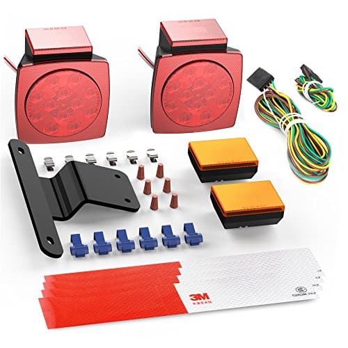 ShinePick Trailer Tail Light Kit, 12V Waterproof Submersible LED Tail Lights with DOT Compliant for Boat RV Trailer Heavy Duty Truck